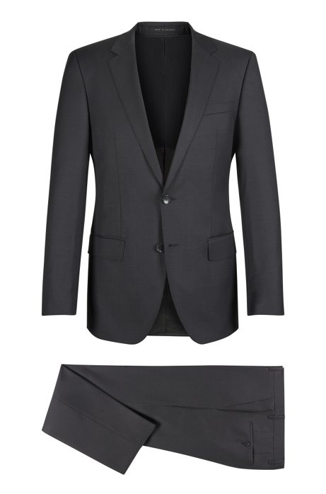 Virgin Wool Suit, Slim Fit